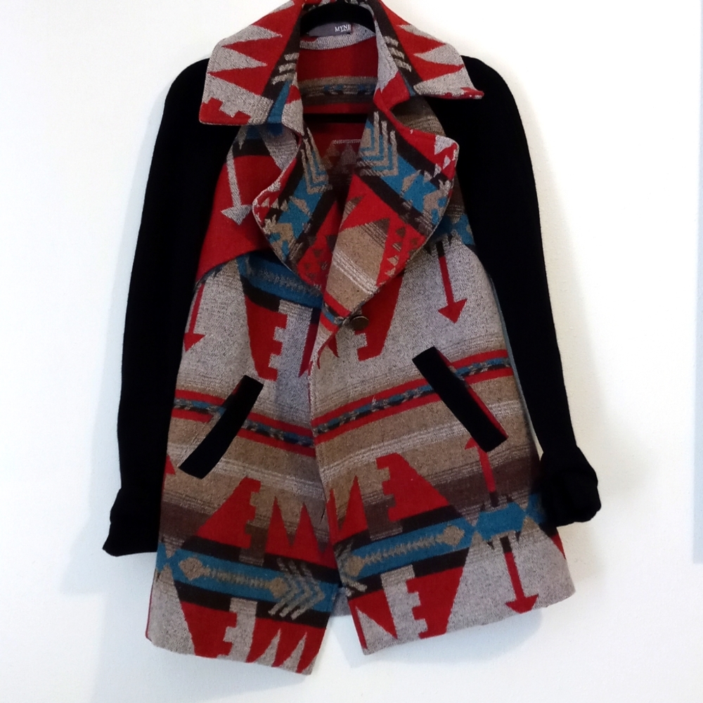 Myne Tribal Print Coat.